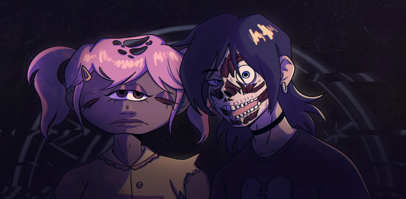 An extra illustration for my thesis project, Skin and Bones.