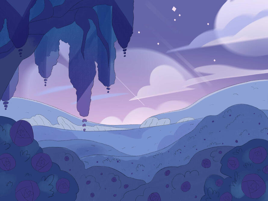 Landscape inspired by Steven Universe.