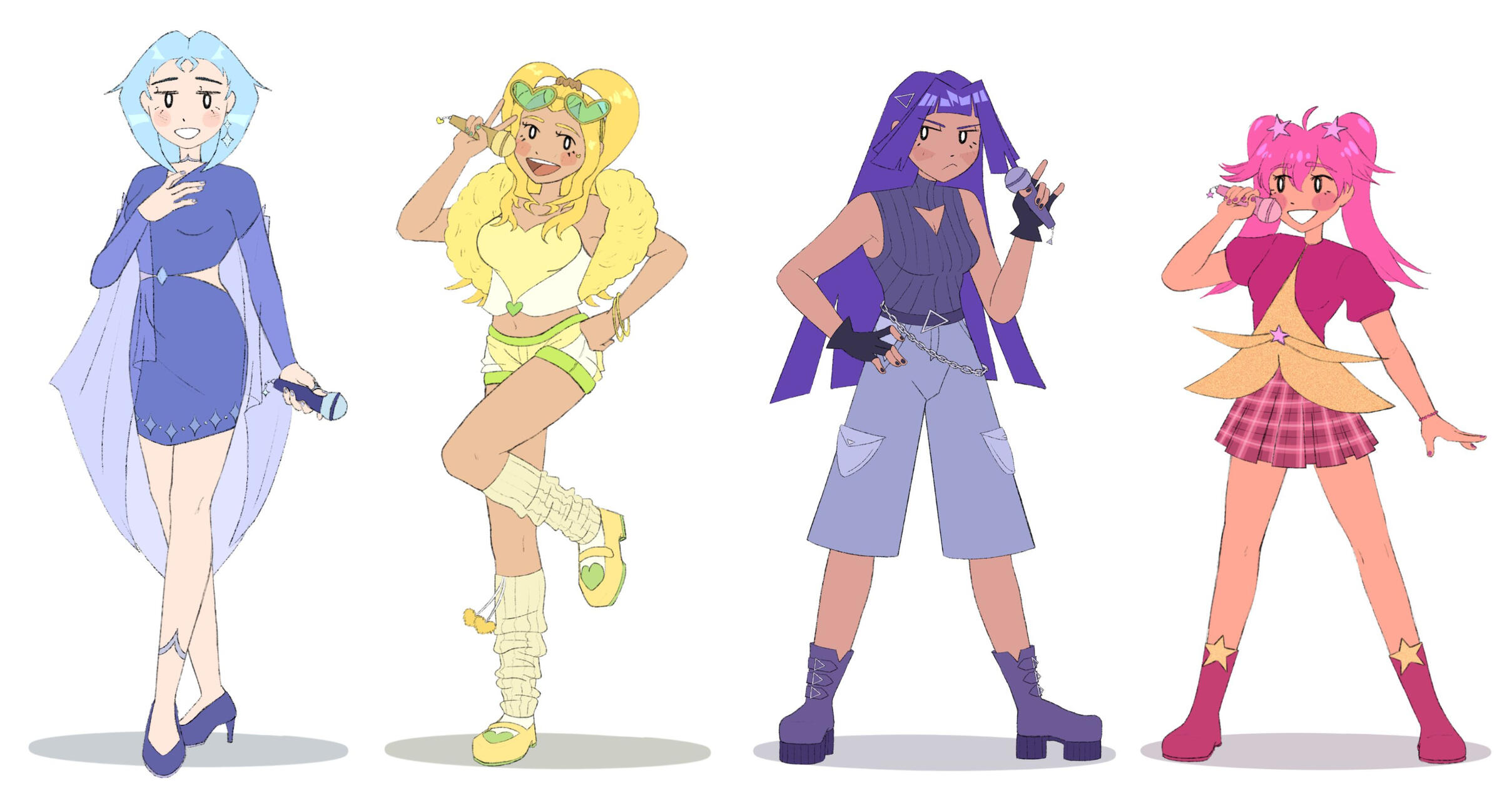 Finalized Starpop Showdown characters.