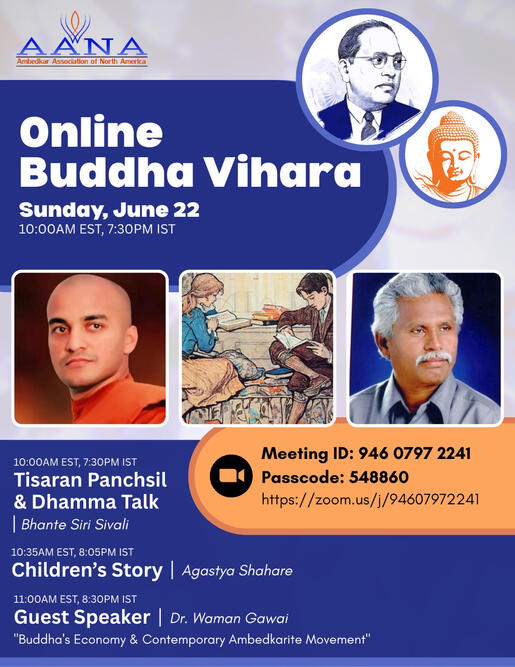 AANA online meeting flyer.