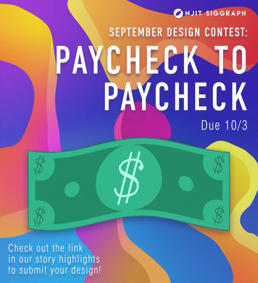 NJIT SIGGRAPH Design Contest Instagram post.