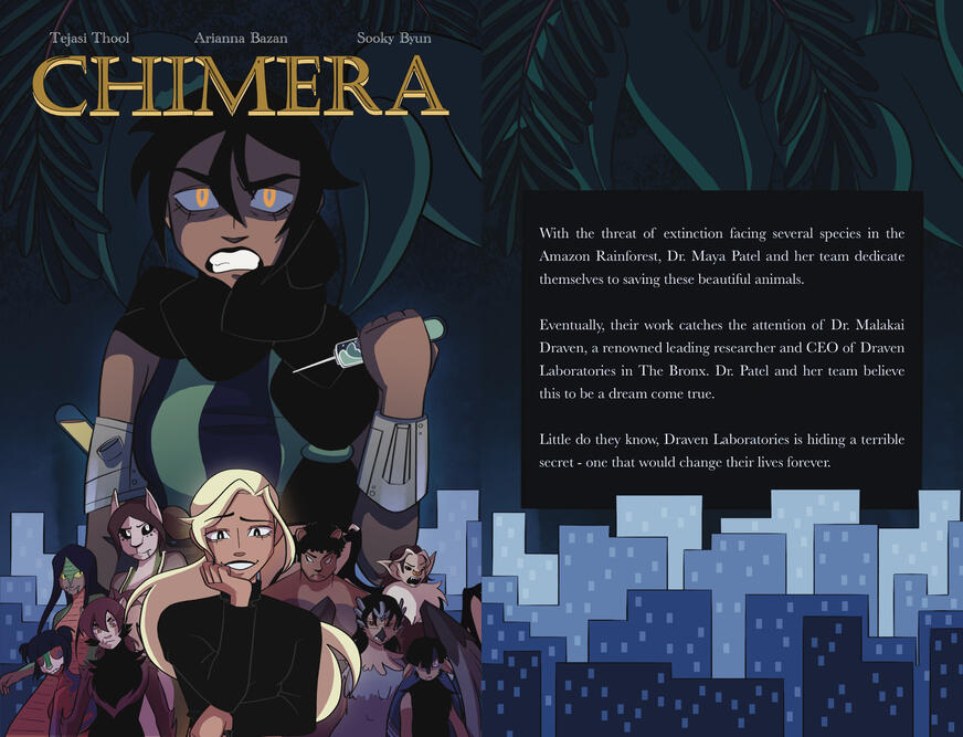 CHIMERA front and back cover.